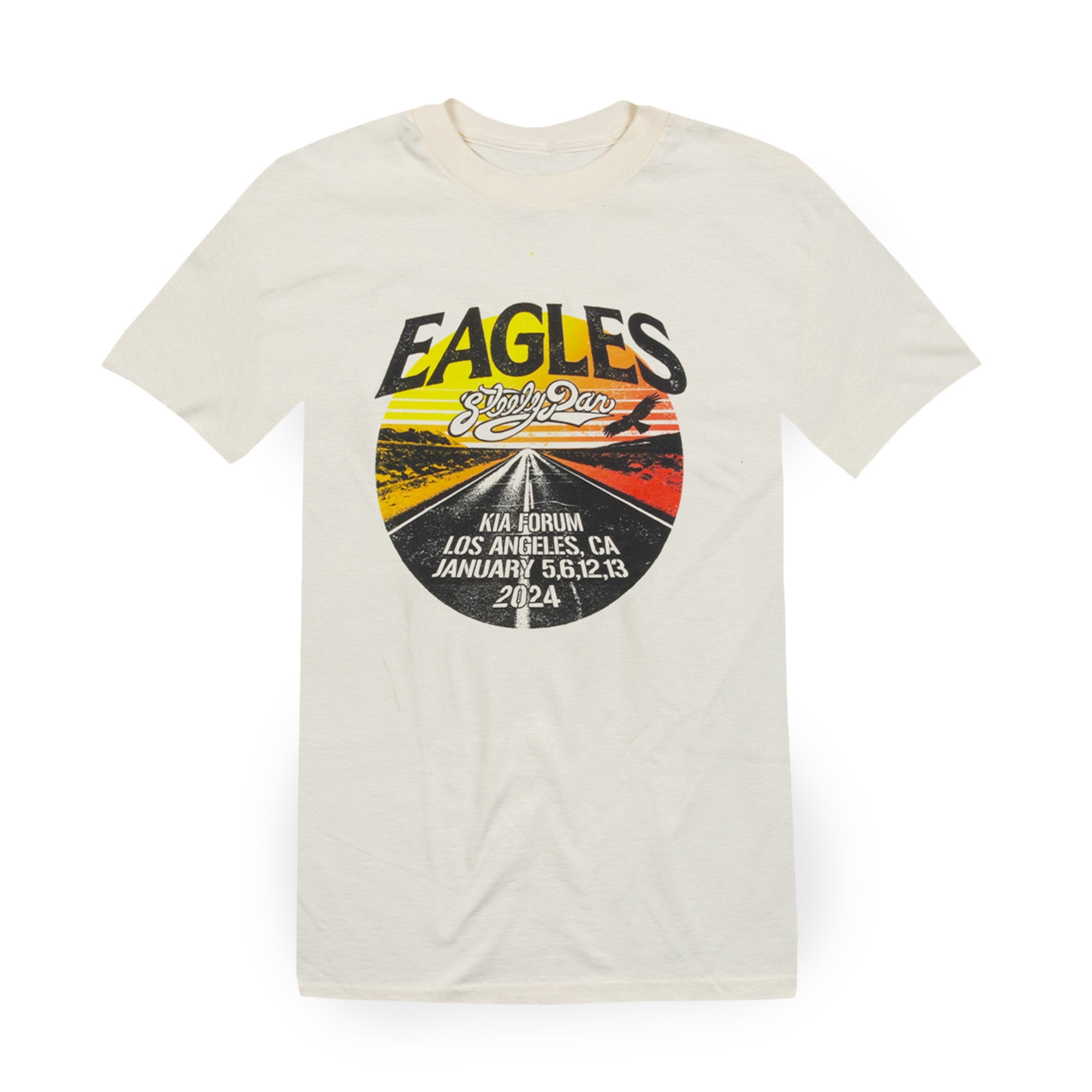 tee-cream-sunset with eagle over road steely dan kia forum los angeles 2024