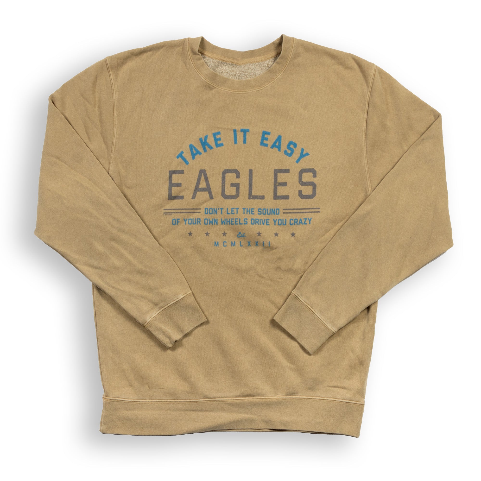 crewneck sweatshirt-burro-take it easy song lyrics eagles
